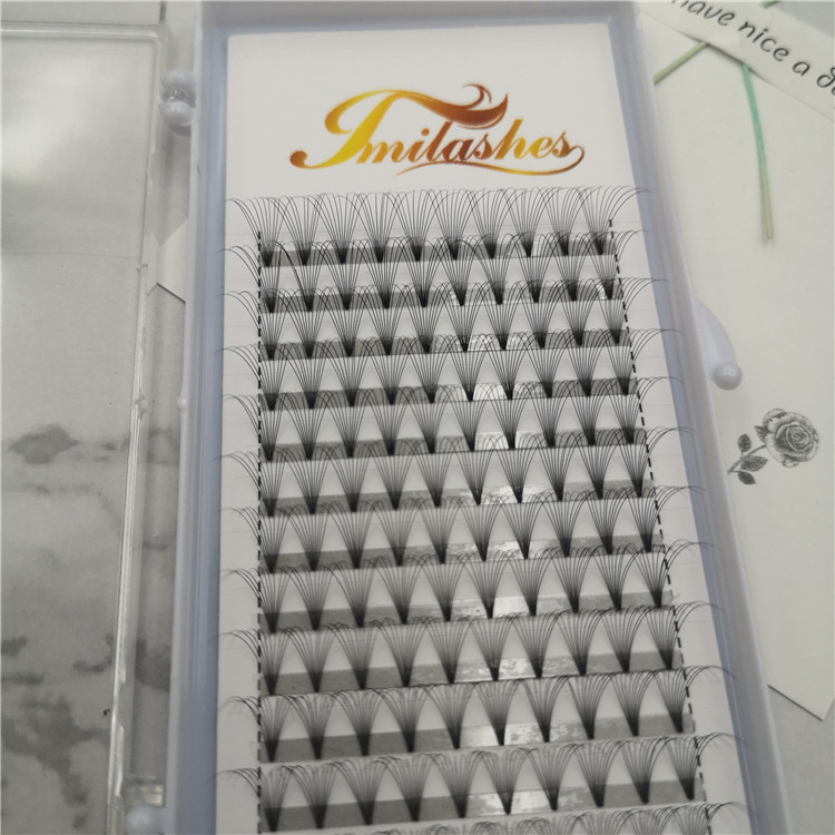 Wholesale best quality heat bonded pre made fans eyelash extensions-V